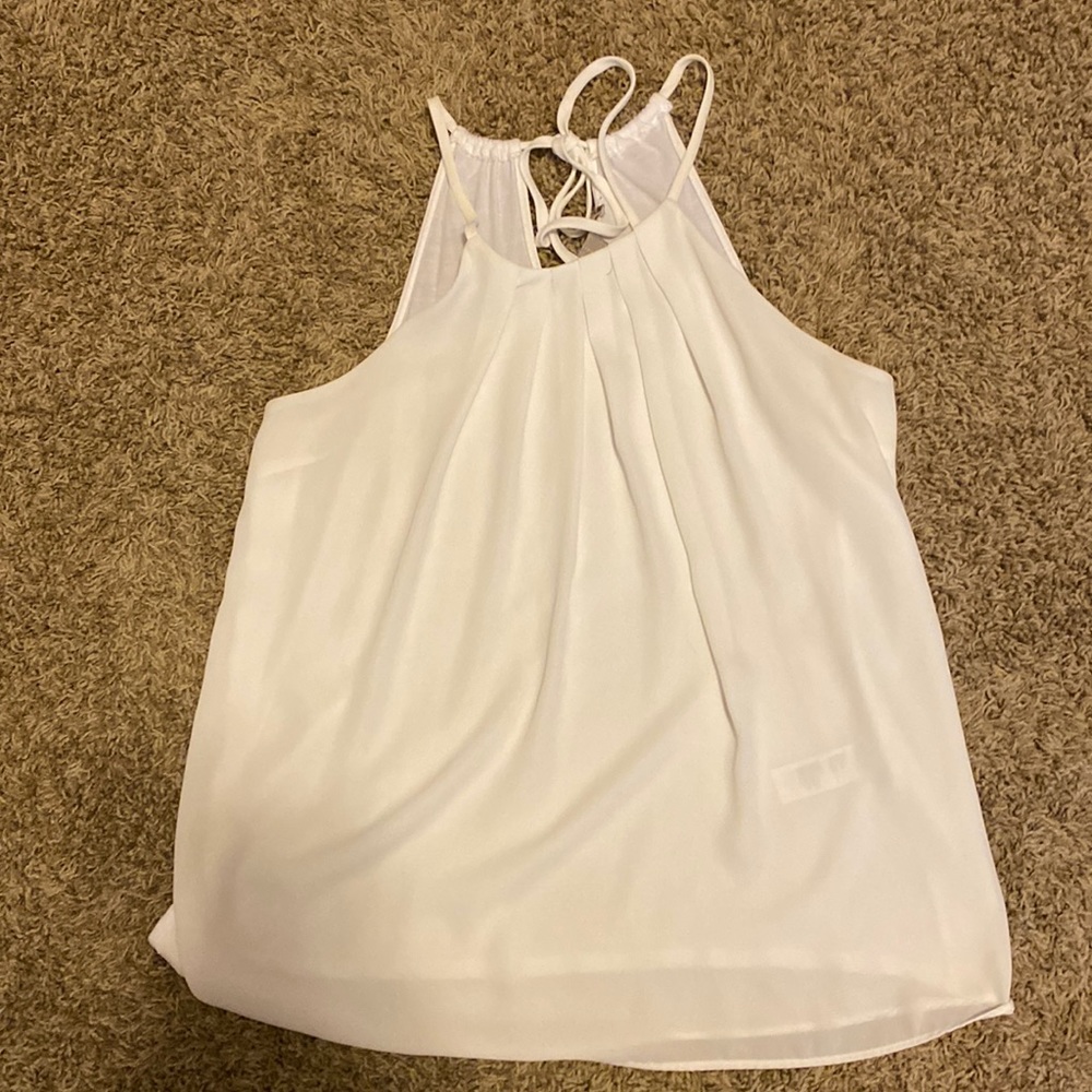 White Halter Top